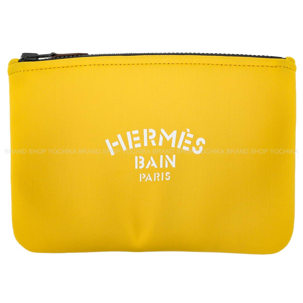HERMES Pouch Flat Pouch Neobain PM Soleil Nylon/Polyurethane[EXCELLENT][Authentic]