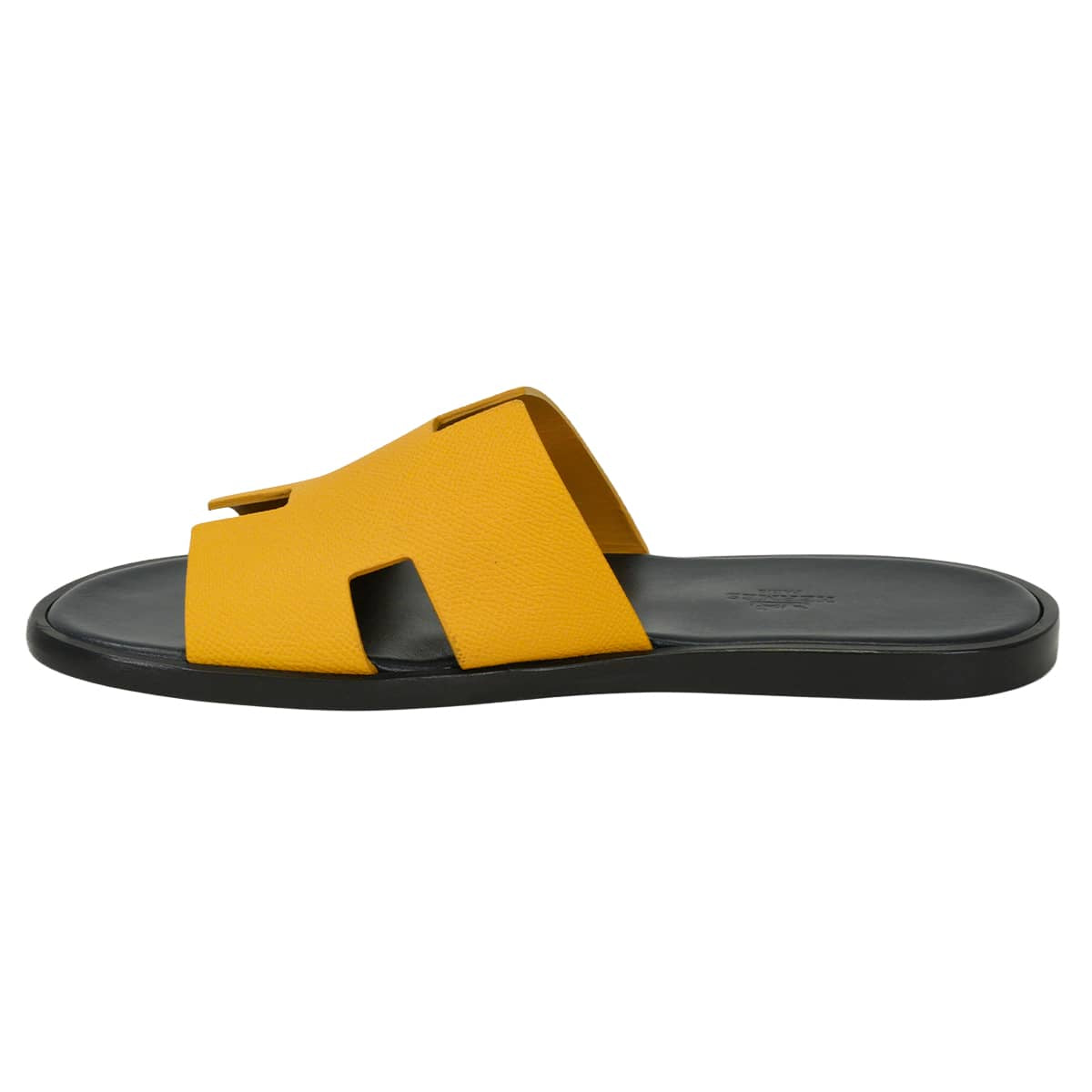 HERMES sandals Men's Izmir Jaune Veau Epsom #41 H152415ZH[EXCELLENT][Authentic]