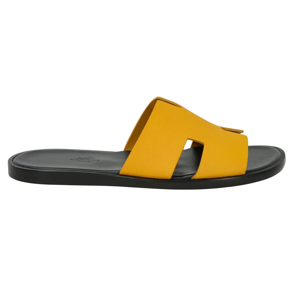 HERMES sandals Men's Izmir Jaune Veau Epsom #41 H152415ZH[EXCELLENT][Authentic]