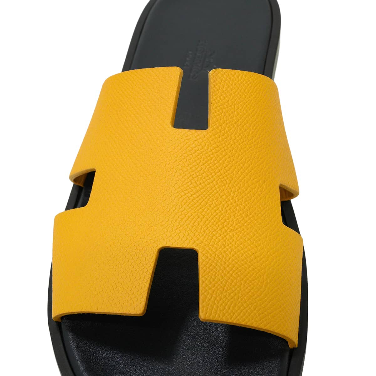 HERMES sandals Men's Izmir Jaune Veau Epsom #41 H152415ZH[EXCELLENT][Authentic]