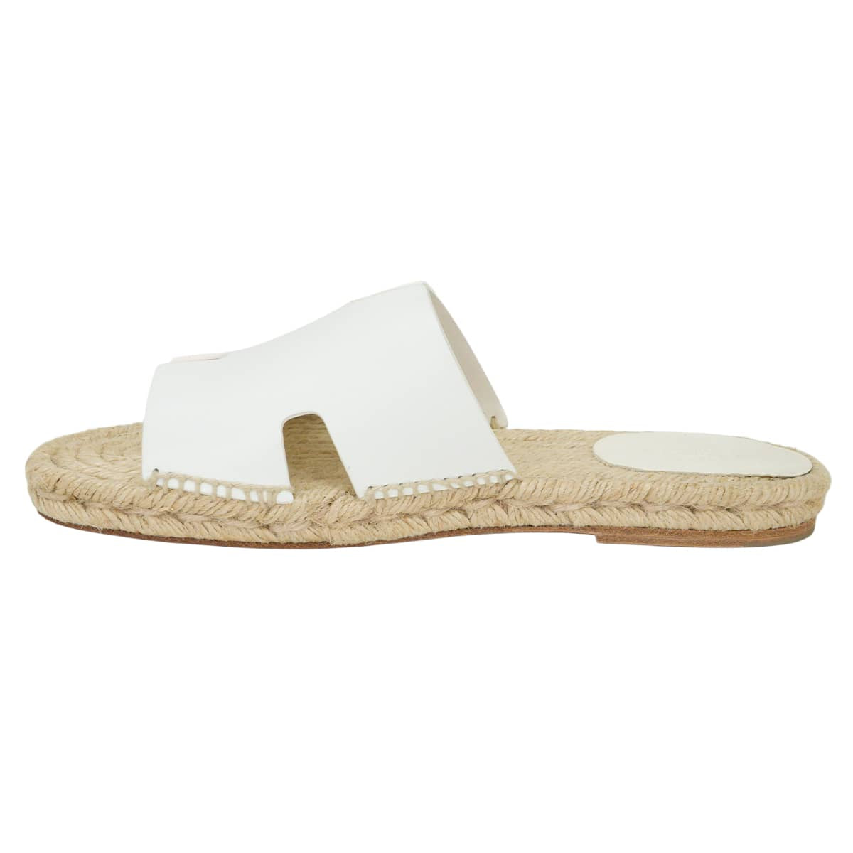 [Pre-loved] HERMES sandals Men's Antigua espadrille Blanc (White) calf #41 H201485ZH[LIKE NEW][Authentic]