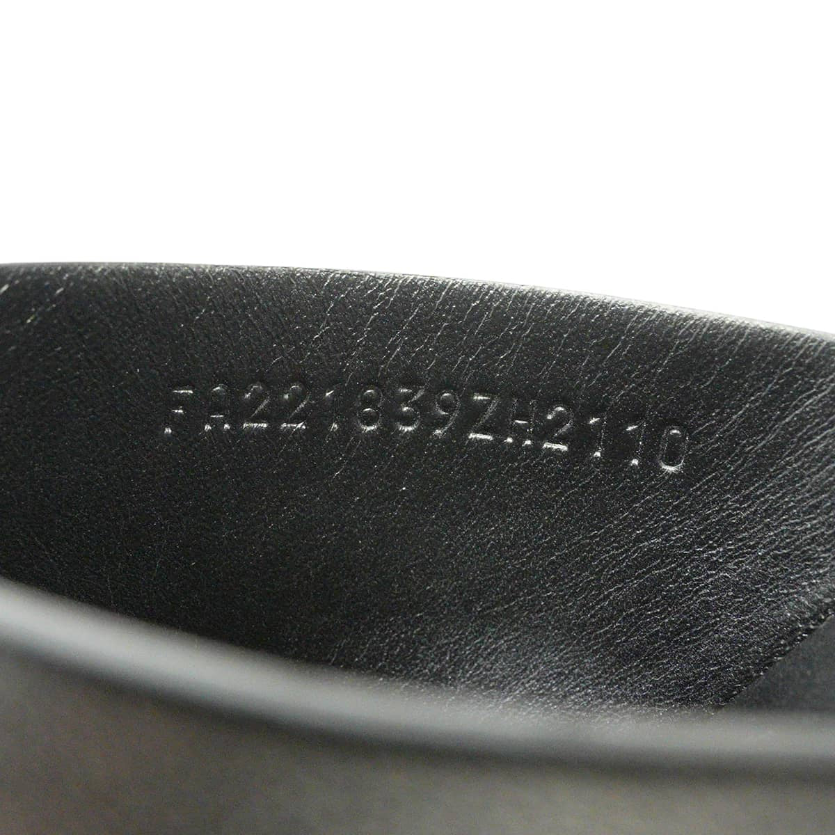 [Pre-loved] HERMES sandals Men's Slip-ons Izmir Mules Noir (Black) Chevre #40 H221839ZH[LIKE NEW][Authentic]