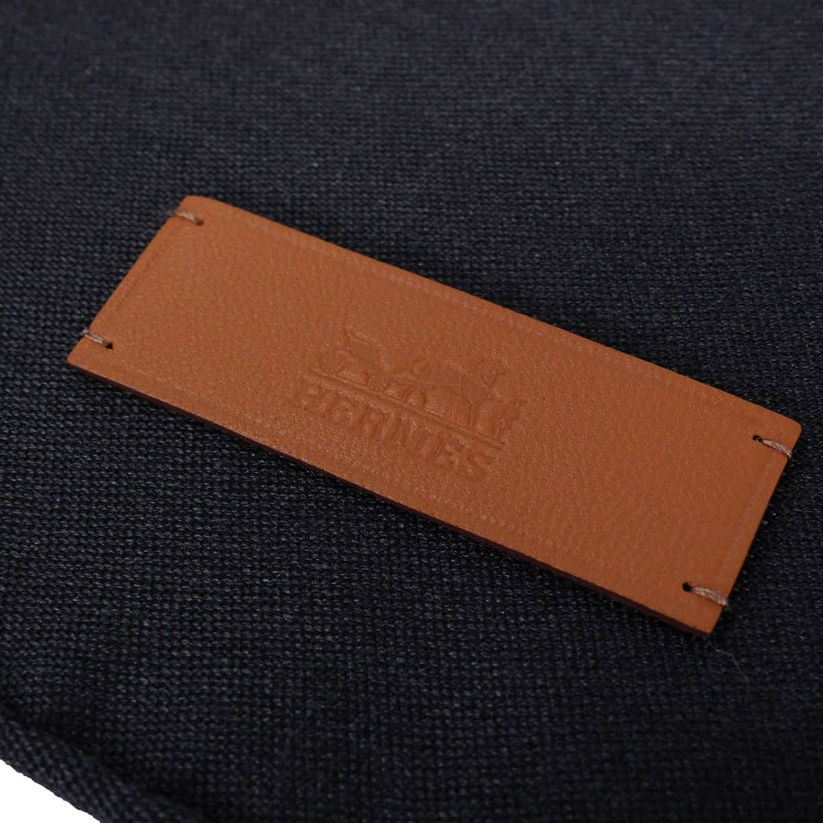 [Pre-loved] HERMES scarf Carre 115 Bouclerie Moderne Bleu Nuit Cashmere95% / Silk5%[LIKE NEW][Authentic]