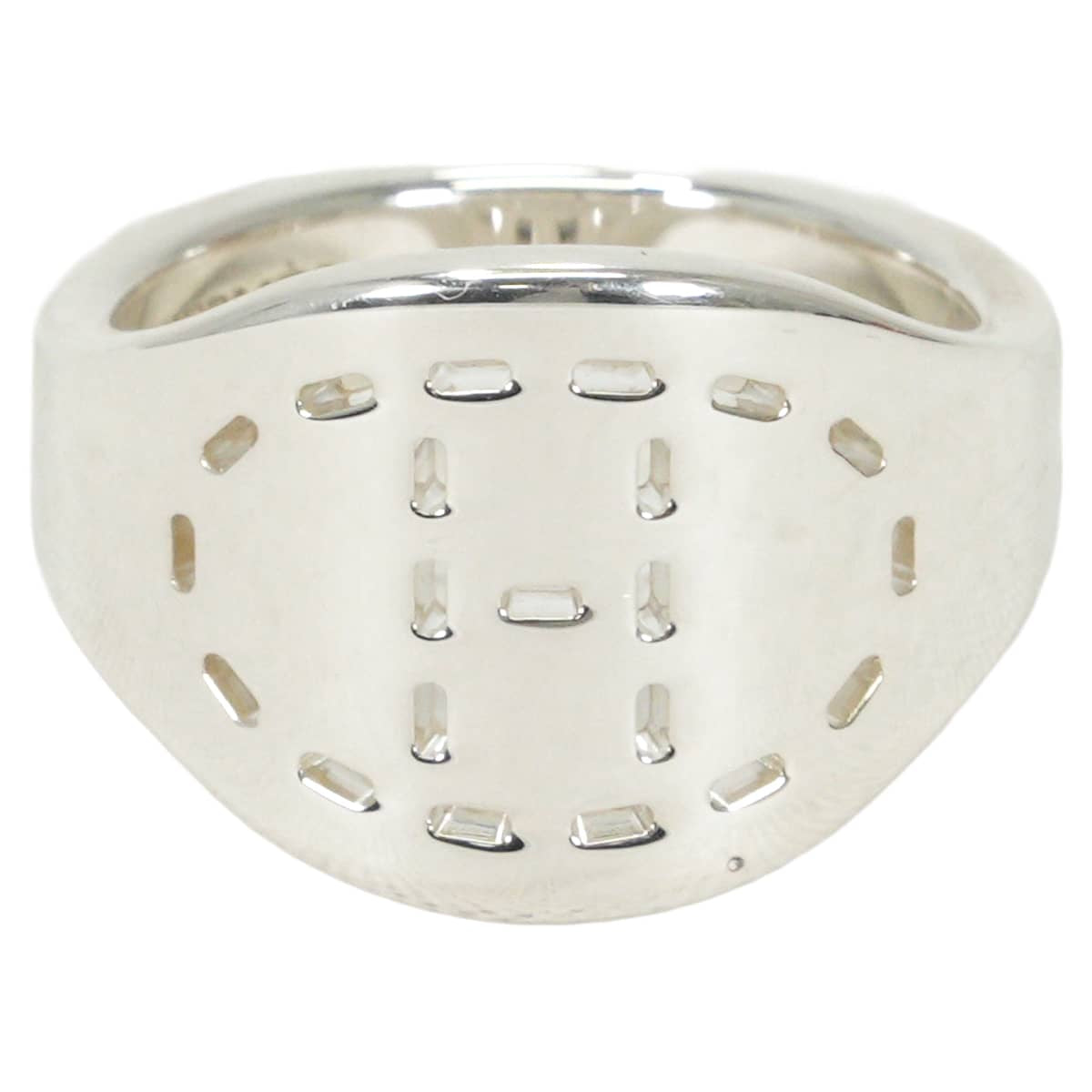 2026SS HERMES ring Point Sellier GM Silver Silver925 (SV925 Ag925) #53[EXCELLENT][Authentic]