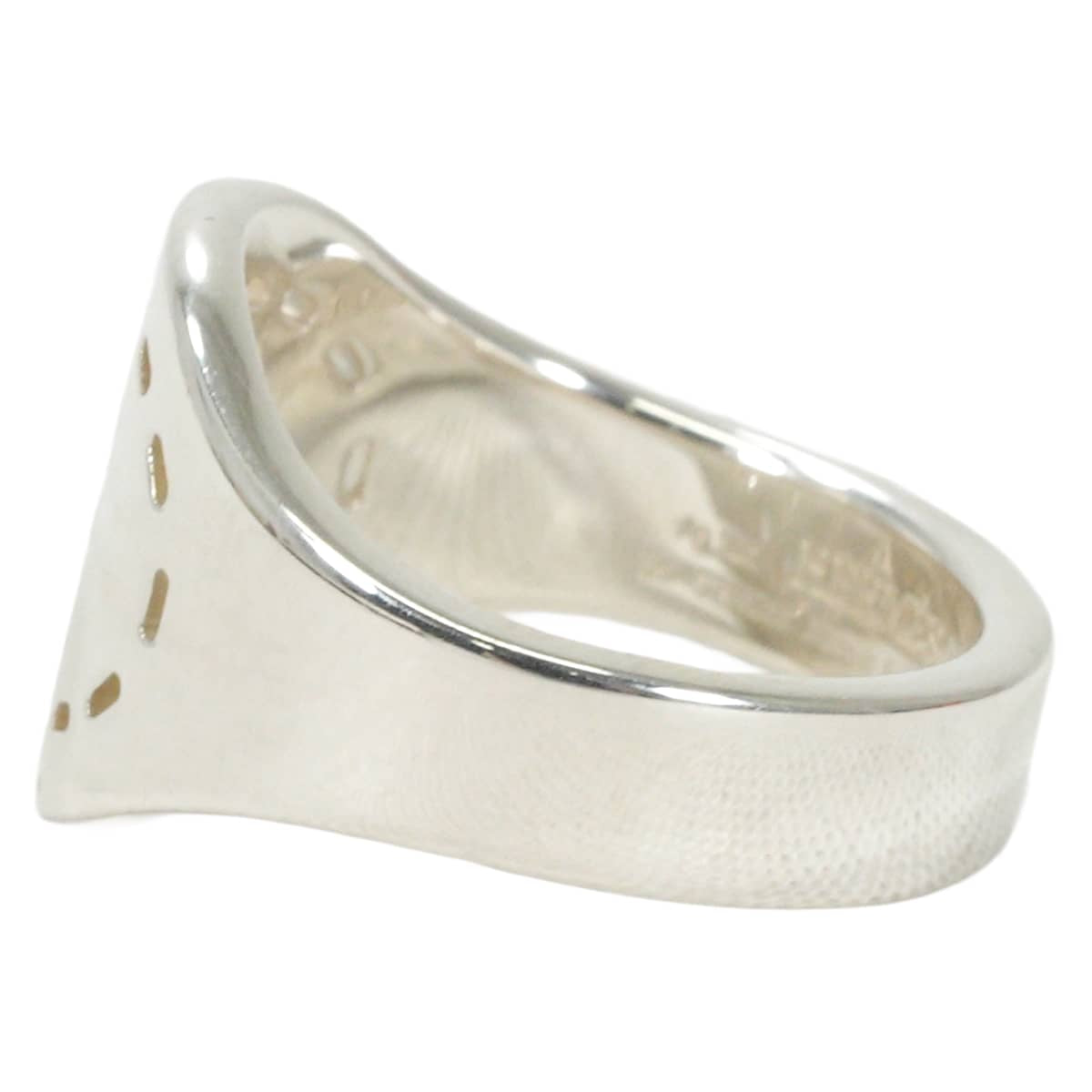 2026SS HERMES ring Point Sellier GM Silver Silver925 (SV925 Ag925) #53[EXCELLENT][Authentic]