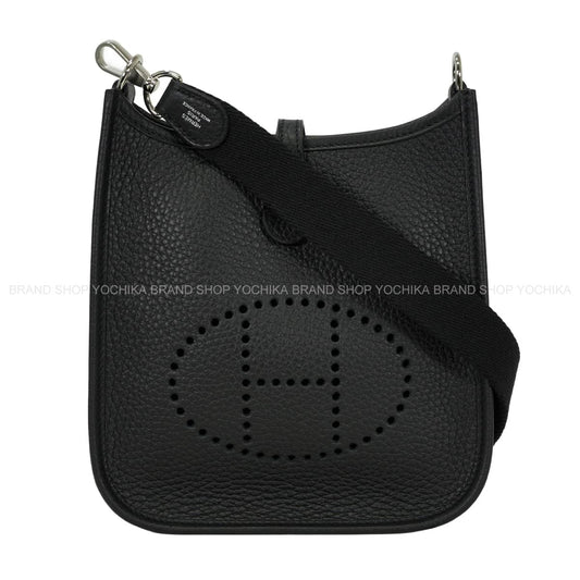HERMES Shoulder bag Evelyne 16 TPM Noir (Black) Taurillon Clemence Silver HW Stamp G[BRAND NEW][Authentic]
