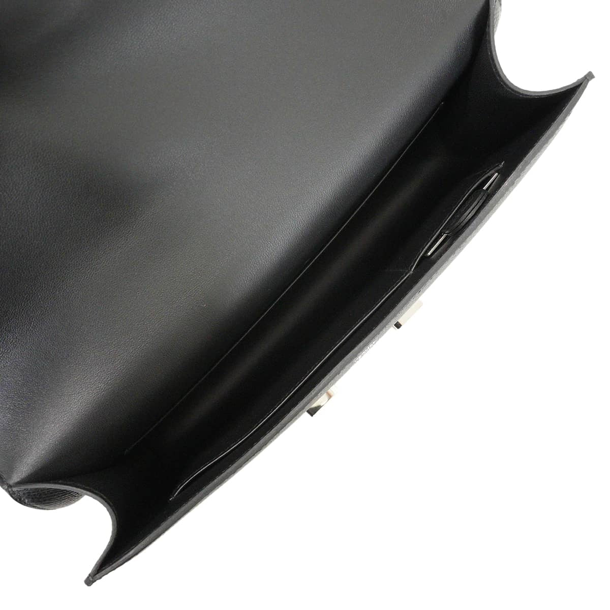 HERMES Shoulder bag Constance Elan Miroir Noir (Black) Veau Epsom Silver HW Stamp W[EXCELLENT][Authentic]