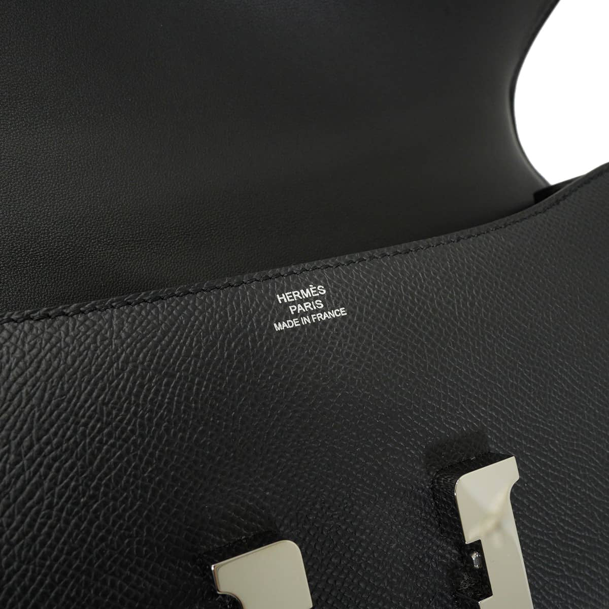 HERMES Shoulder bag Constance Elan Miroir Noir (Black) Veau Epsom Silver HW Stamp W[EXCELLENT][Authentic]