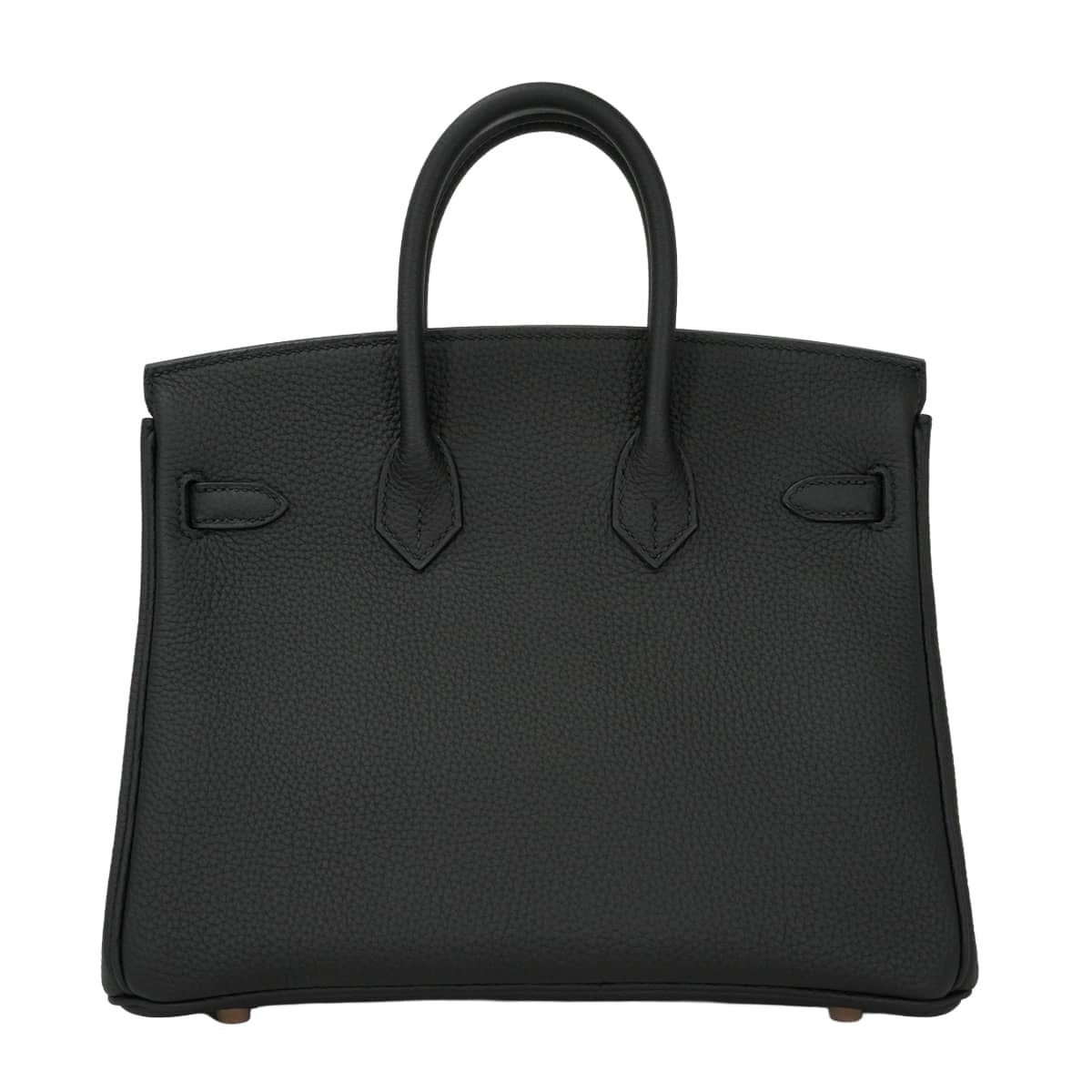 HERMES Handbag Birkin25 Noir (Black) Veau Togo Rose Gold HW Stamp D[EXCELLENT][Authentic]