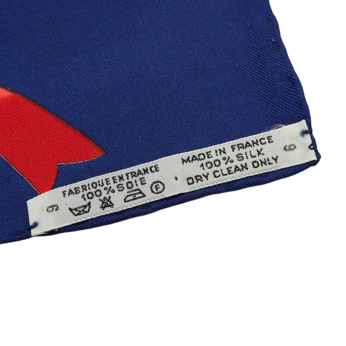 [Pre-loved] 1989 HERMES scarf Carre 90 Neige d'Antan Marine/Blanc (White)/Jaune Silk100%[LIKE NEW][Authentic]