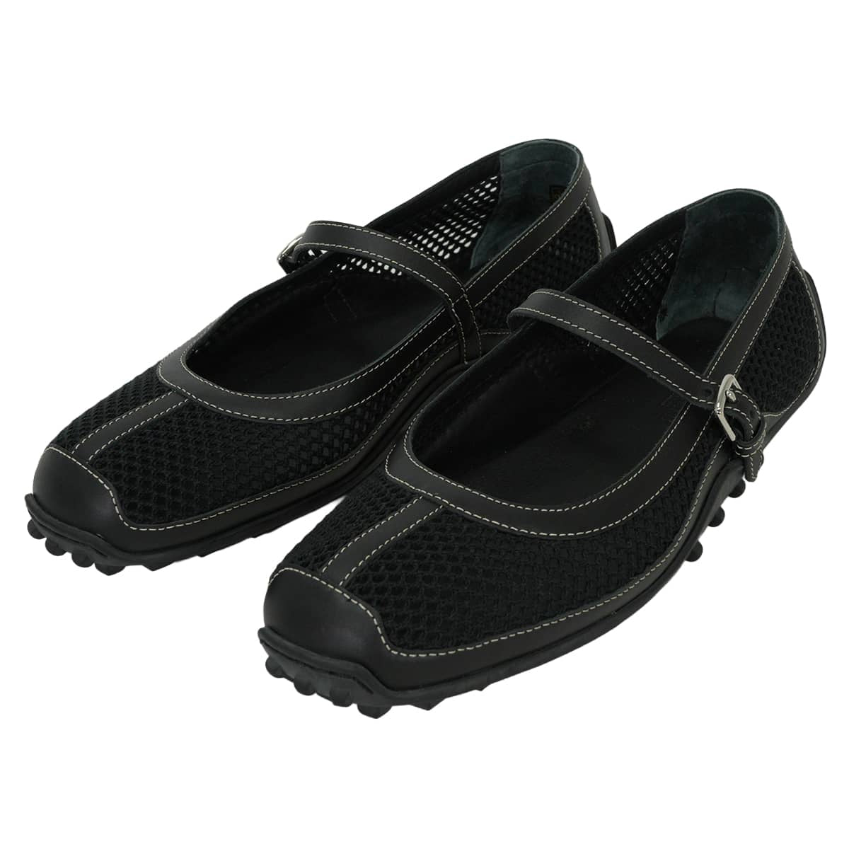 2025SS HERMES ballet shoes(flat shoes) Kichu Mesh Noir (Black) Rubber/Sheepskin #37 Silver HW H251170Z[ALMOST NEW][Authentic]