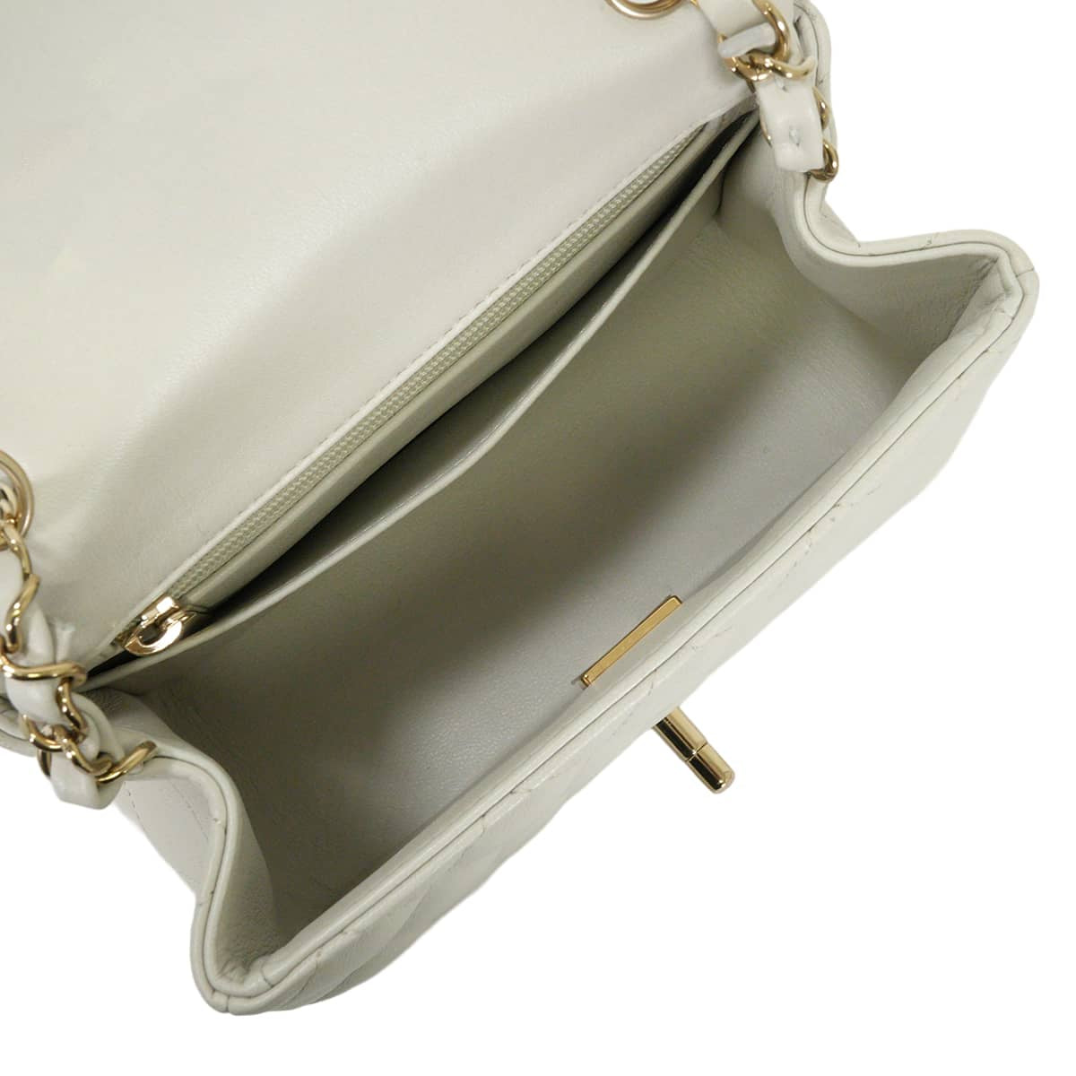 CHANEL Shoulder bag Mini Matelasse COCO Mark ChainLight blue Lambskin Champagne Gold HW A35200[EXCELLENT][Authentic]