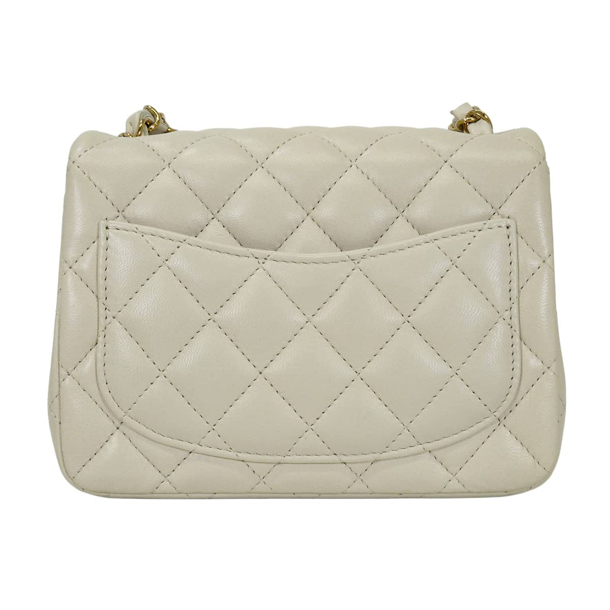 CHANEL Shoulder bag Mini Matelasse COCO Mark ChainLight blue Lambskin Champagne Gold HW A35200[EXCELLENT][Authentic]