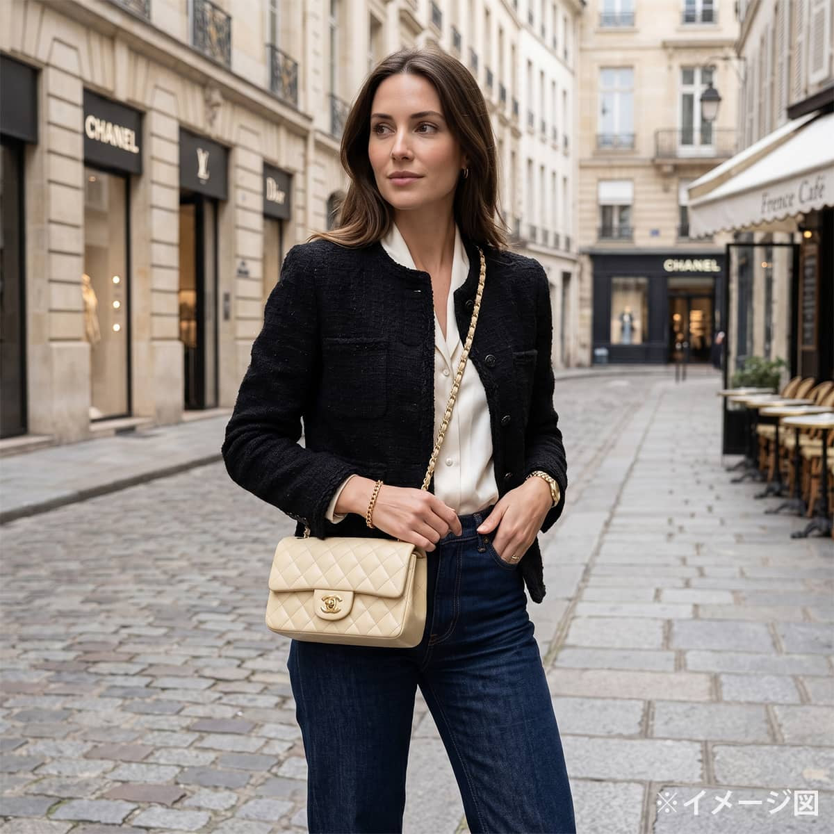 CHANEL Shoulder bag Mini Matelasse 20 Classic Chain Beige Lambskin Champagne Gold HW A69900[BRAND NEW][Authentic]