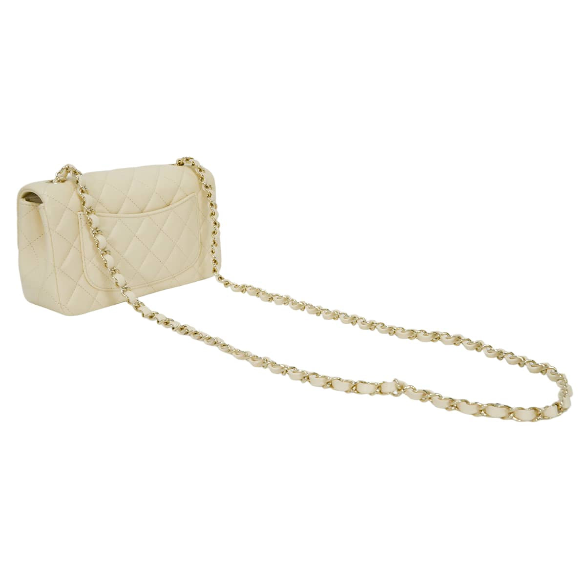 CHANEL Shoulder bag Mini Matelasse 20 Classic Chain Beige Lambskin Champagne Gold HW A69900[BRAND NEW][Authentic]