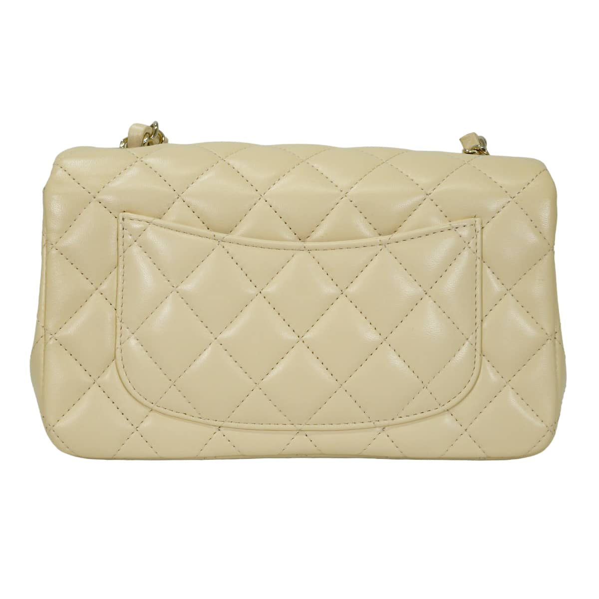 CHANEL Shoulder bag Mini Matelasse 20 Classic Chain Beige Lambskin Champagne Gold HW A69900[BRAND NEW][Authentic]