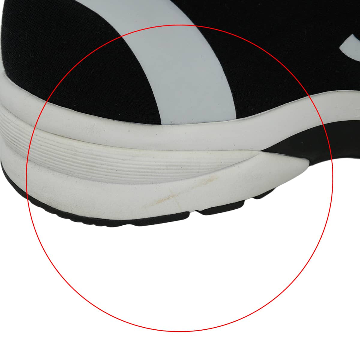 [Pre-loved] CHANEL sneakers COCO Mark Bicolor Noir (Black)/Blanc (White) Fabric/Rubber #37 G35346[LIKE NEW][Authentic]