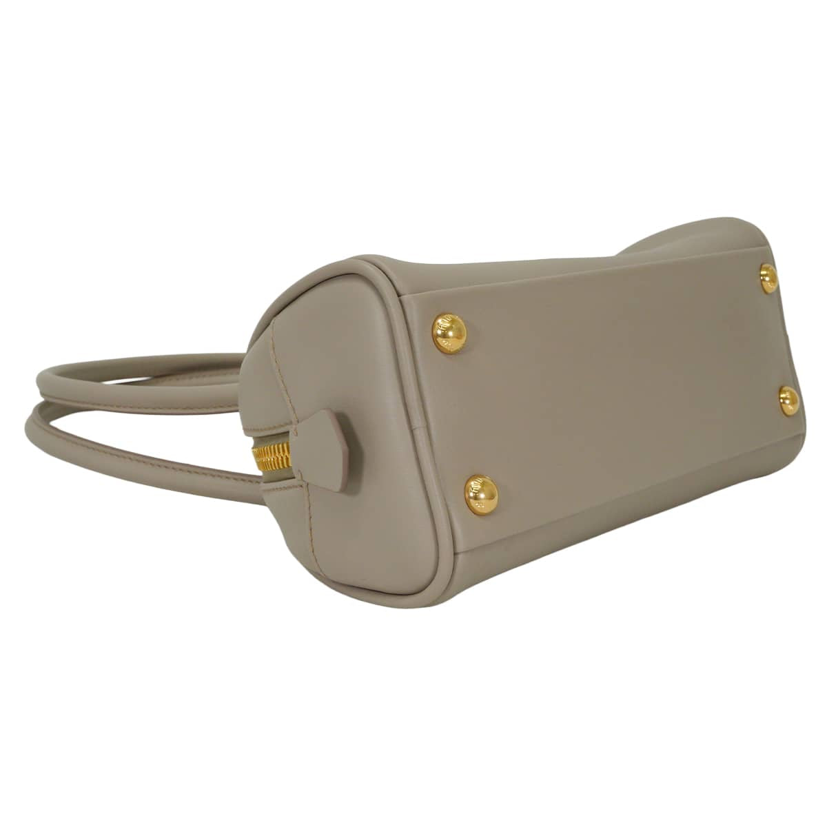 Miu Miu Handbag Beau Leather Small Grey Calf leather 5BB192[EXCELLENT][Authentic]