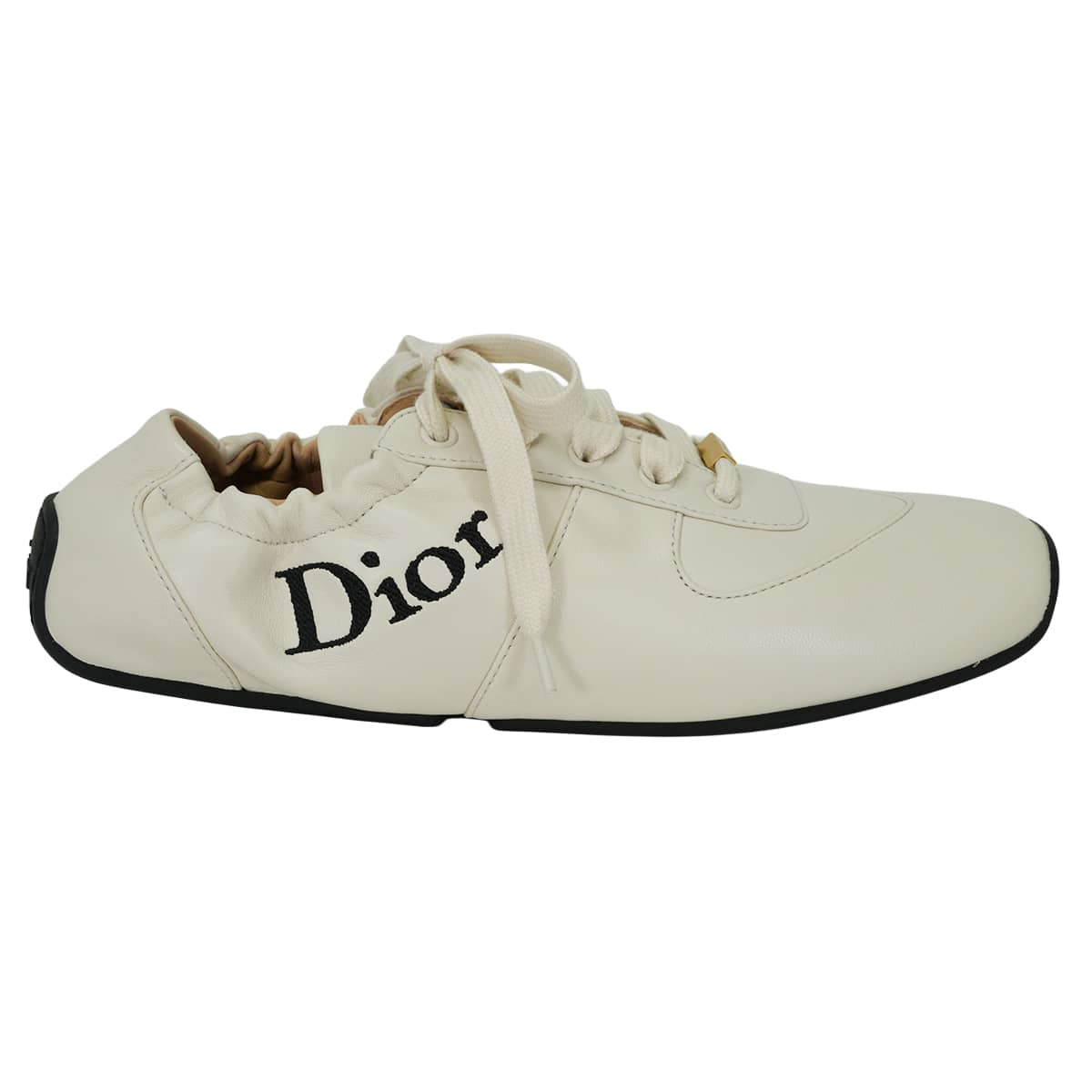 2026SS Dior sneakers Dior Cœur Logo Ecru Lambskin ＃37 Gold HW KCK529LAB_S10W[BRAND NEW][Authentic]