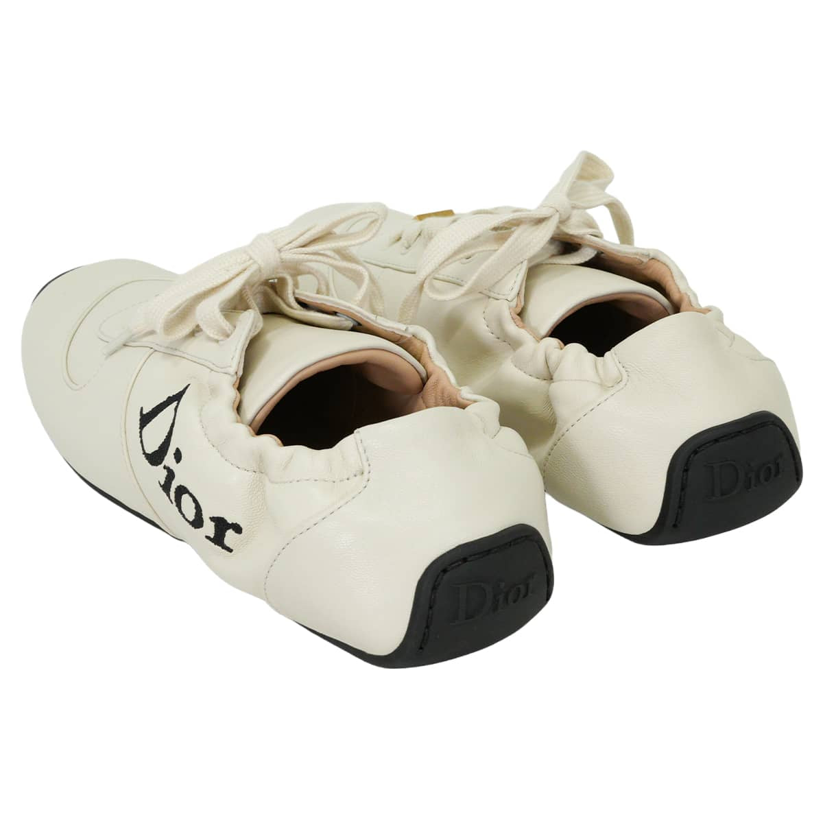 2026SS Dior sneakers Dior Cœur Logo Ecru Lambskin ＃37 Gold HW KCK529LAB_S10W[BRAND NEW][Authentic]