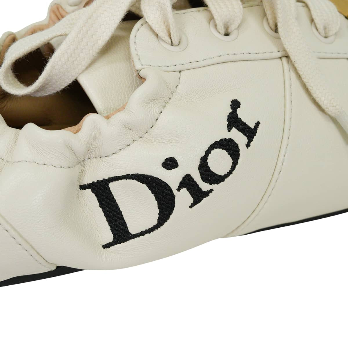 2026SS Dior sneakers Dior Cœur Logo Ecru Lambskin ＃37 Gold HW KCK529LAB_S10W[BRAND NEW][Authentic]