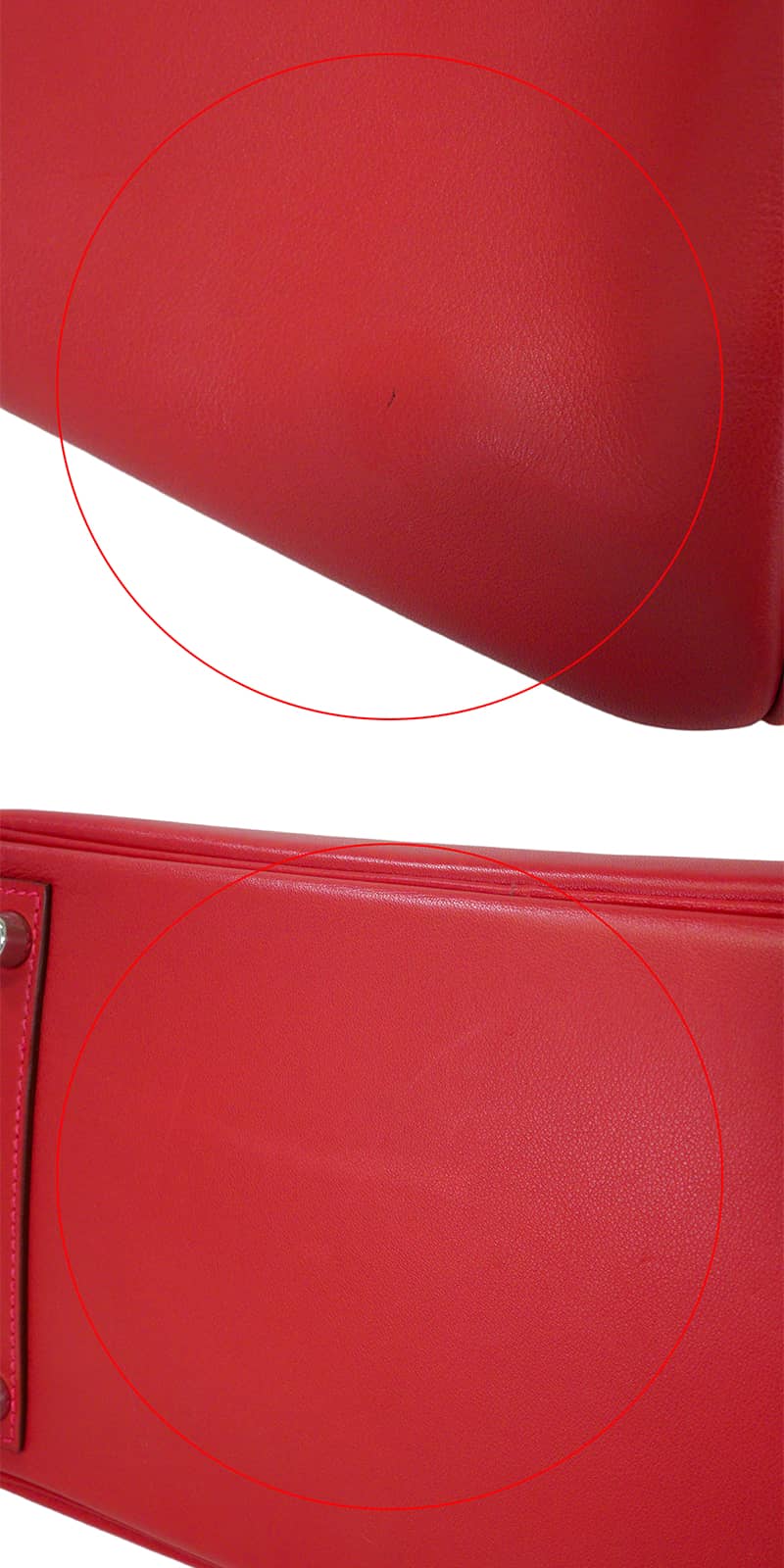[Pre-loved] HERMES Handbag Birkin30 Vermillon Veau Swift Silver HW Stamp □L[USED A][Authentic]