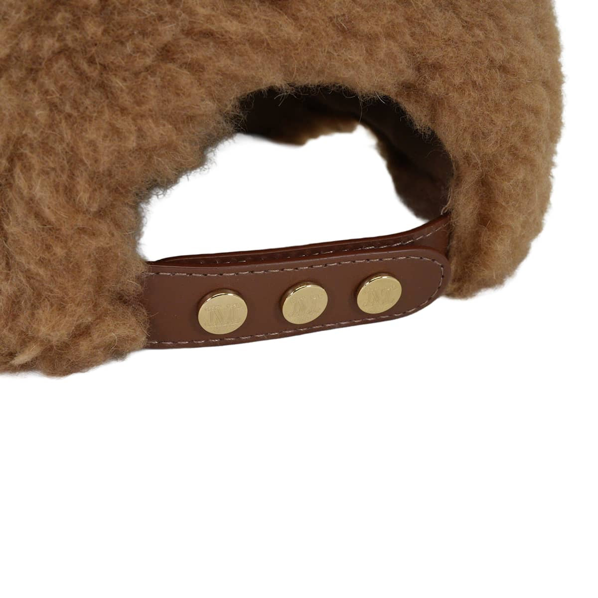 MAX MARA cap Baseball Teddy BearCamel Polyester/Silk[EXCELLENT][Authentic]