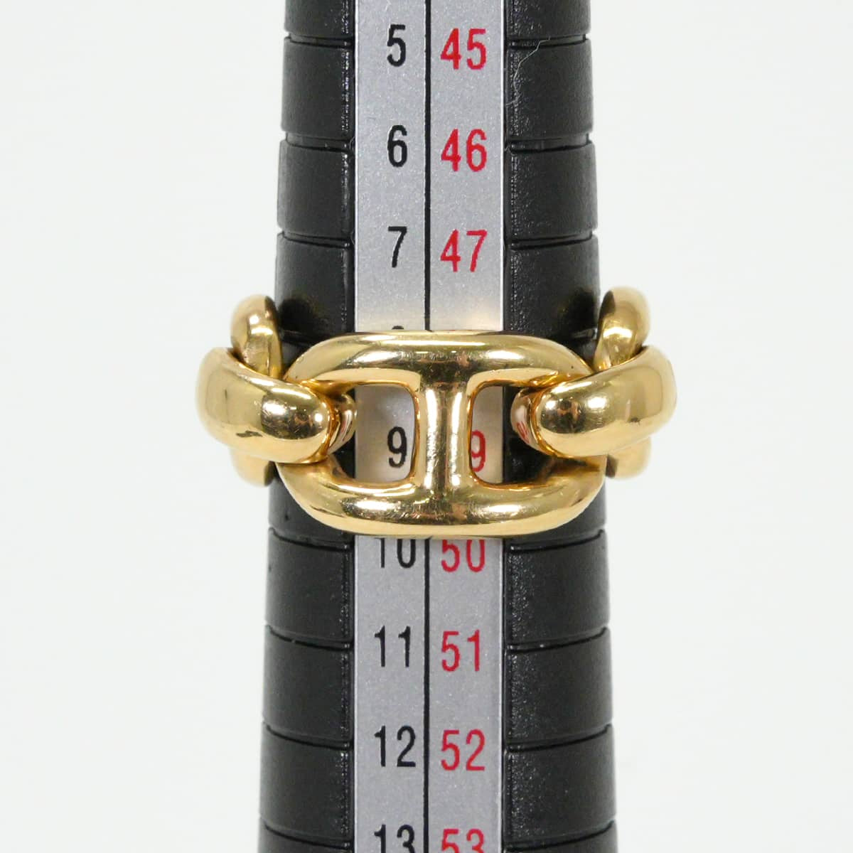 [Pre-loved] HERMES ring Vintage Half Chaine d'Ancre Gold K18 #51[LIKE NEW][Authentic]