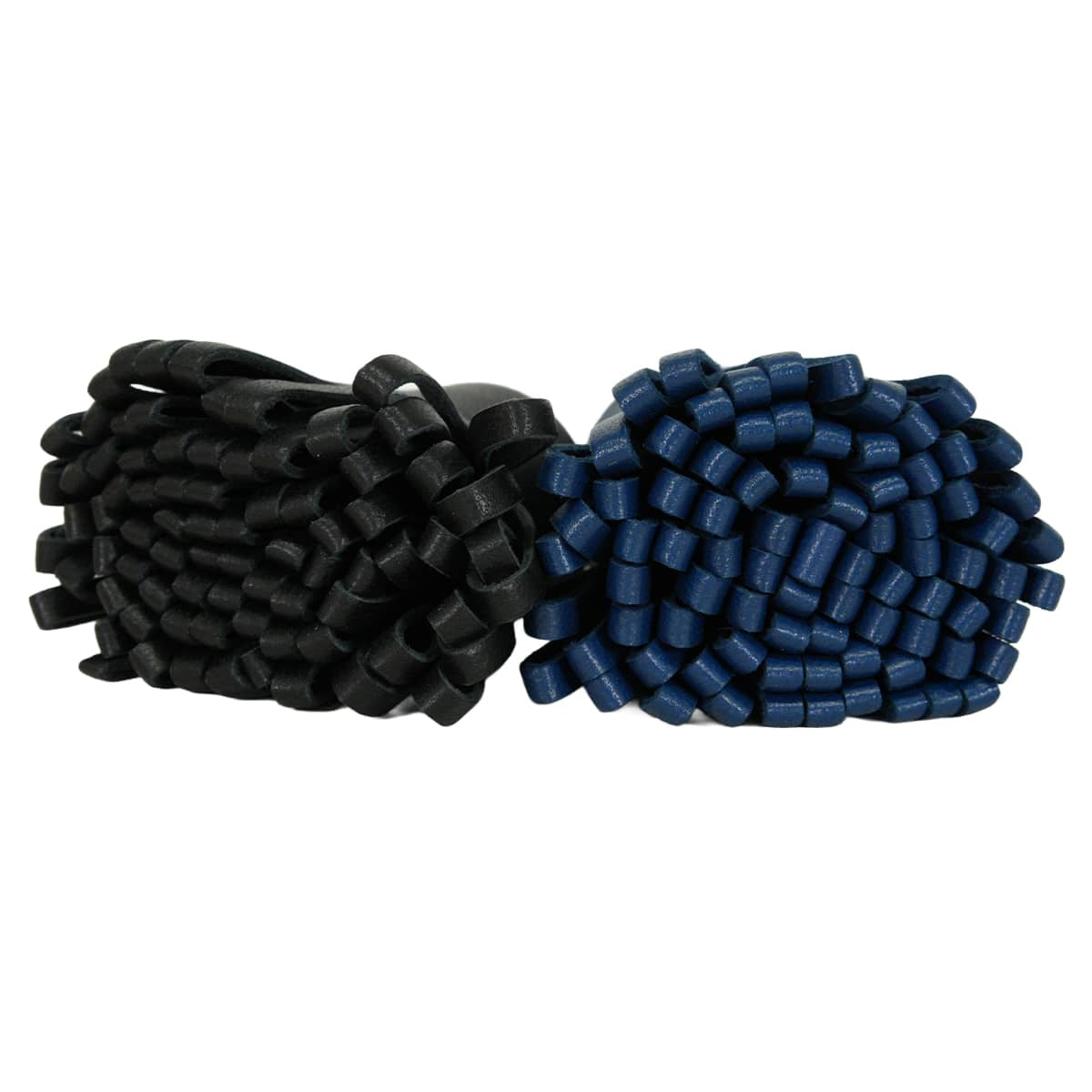 HERMES key ring Carmen Unodos Noir (Black)/Bleu Saphir Agneau Milo Silver HW[BRAND NEW][Authentic]