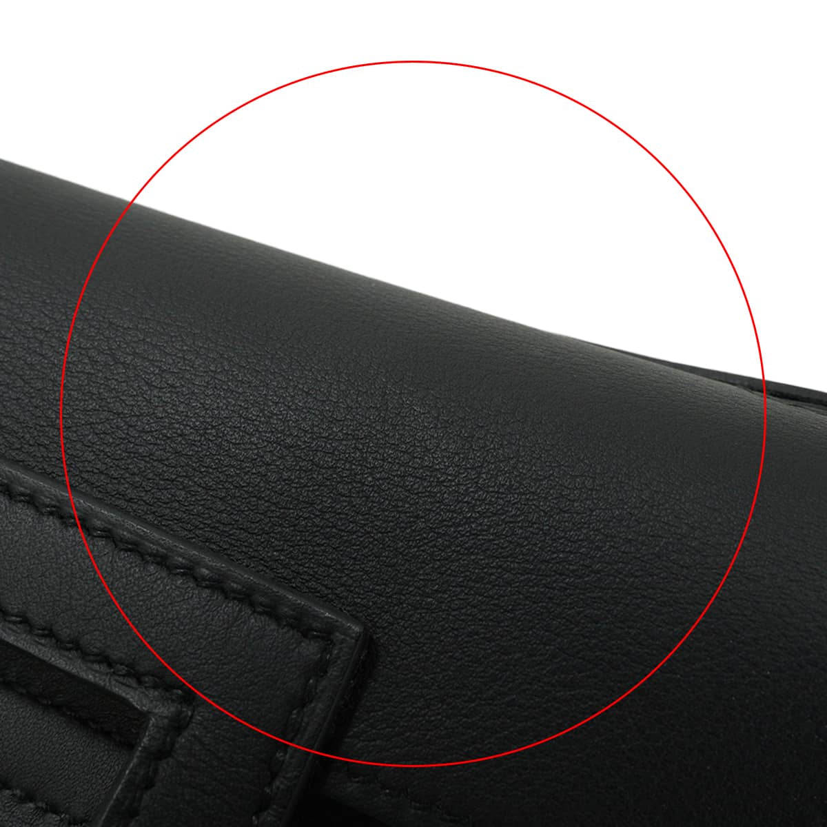 [Pre-loved] HERMES Shoulder bag Halzan mini Noir (Black) Veau Swift Silver HW Stamp K[LIKE NEW][Authentic]