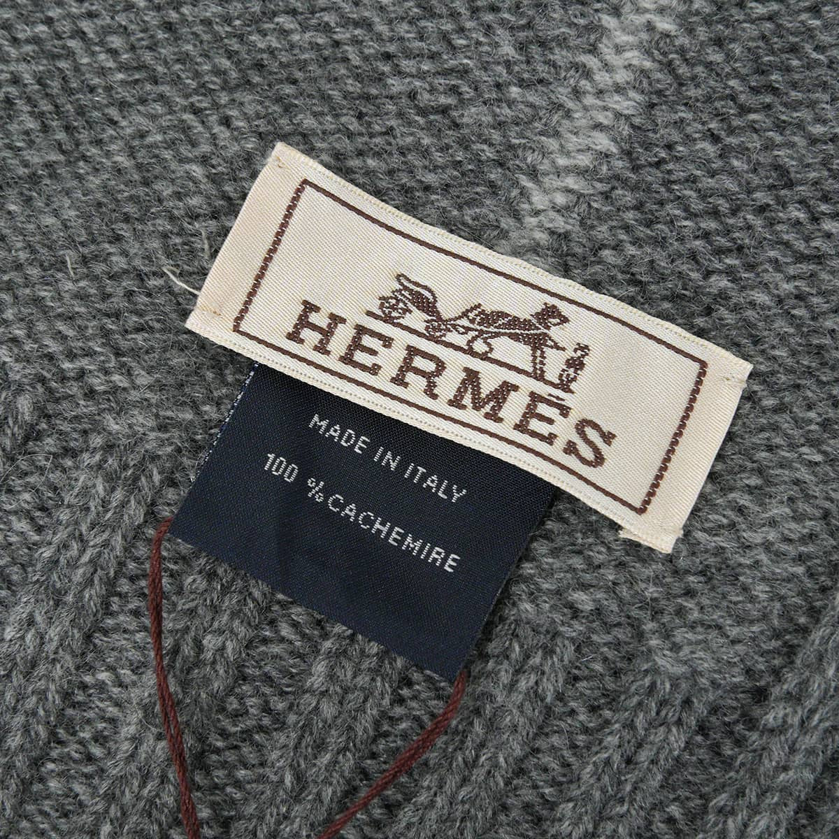 2025AW HERMES muffler Millons Tracesgrease Cashmere H394841T02[EXCELLENT][Authentic]