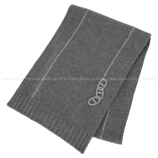 2025AW HERMES muffler Millons Tracesgrease Cashmere H394841T02[EXCELLENT][Authentic]