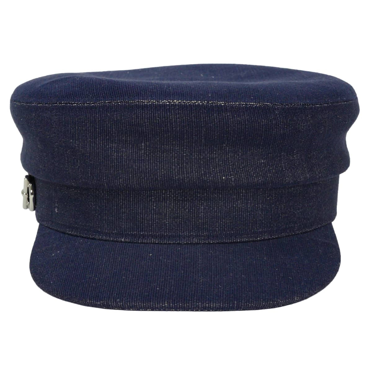 HERMES Casquette Deauville GlennanIndigo Denim Silver HW H261061N6057[EXCELLENT][Authentic]