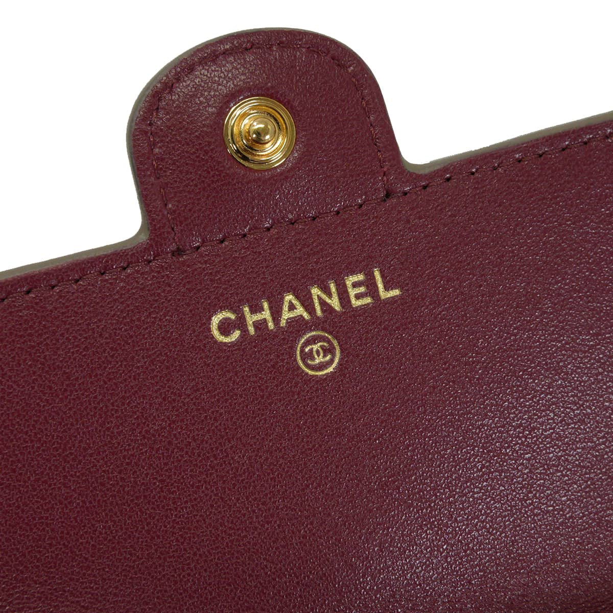 2026AW NEW Pre-Collection CHANEL card holder Coin Purse Flap COCO MarkDark khaki Graind Calf(Caviarskin) Champagne Gold HW AP5453[BRAND NEW][Authentic]