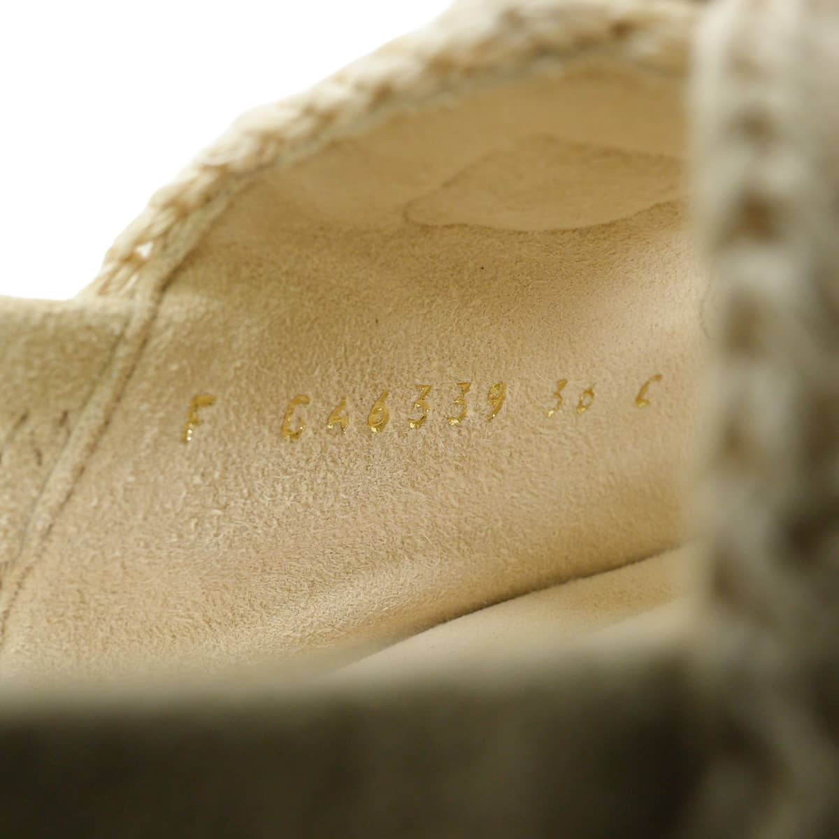 2025SS CHANEL sandals platform upper strap COCO Mark Naturel Raffia #36.5 Champagne Gold HW G46339[EXCELLENT][Authentic]