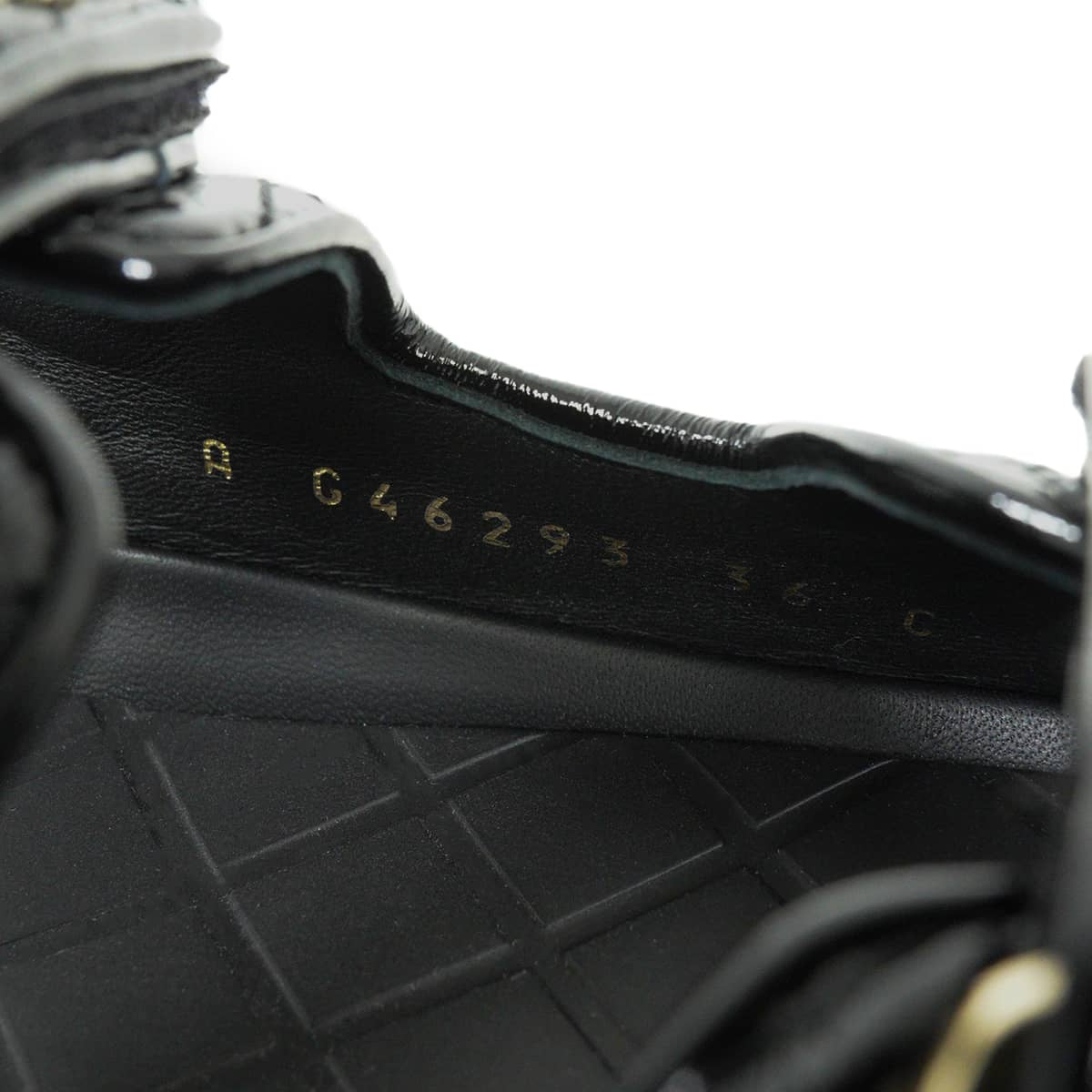 2025-26AW CHANEL sandals Sport matelasse design COCO Mark chain platform sole Noir (Black) Shiny calfskin #36C Champagne Gold HW G46293[BRAND NEW][Authentic]