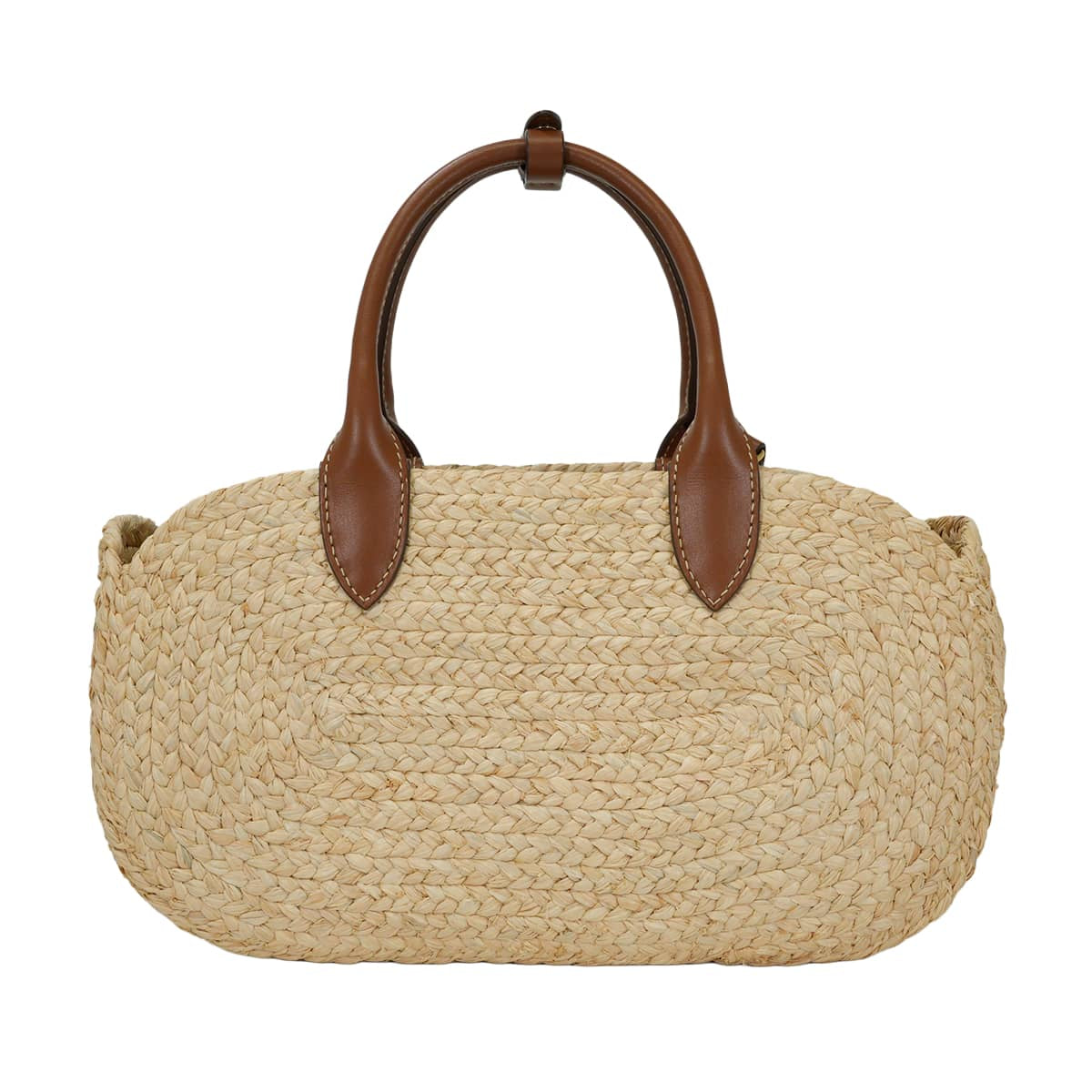 Miu Miu Handbag Raffia Beige/Cognac/Brown Gold HW 5BA312_21HX_F0A5T_V_COO[EXCELLENT][Authentic]