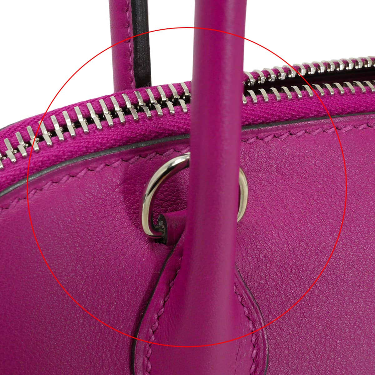 [Pre-loved] HERMES Shoulder bag Bolide27 Rose Purple Veau Swift Silver HW Stamp C[LIKE NEW][Authentic]