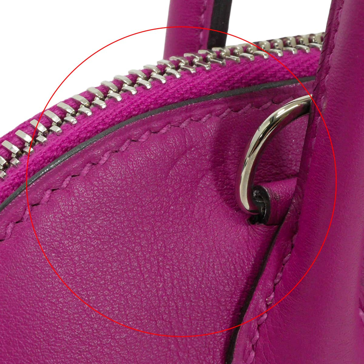 [Pre-loved] HERMES Shoulder bag Bolide27 Rose Purple Veau Swift Silver HW Stamp C[LIKE NEW][Authentic]
