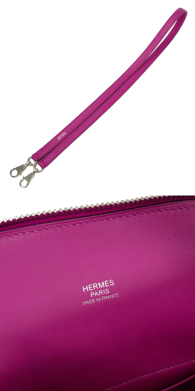 [Pre-loved] HERMES Shoulder bag Bolide27 Rose Purple Veau Swift Silver HW Stamp C[LIKE NEW][Authentic]