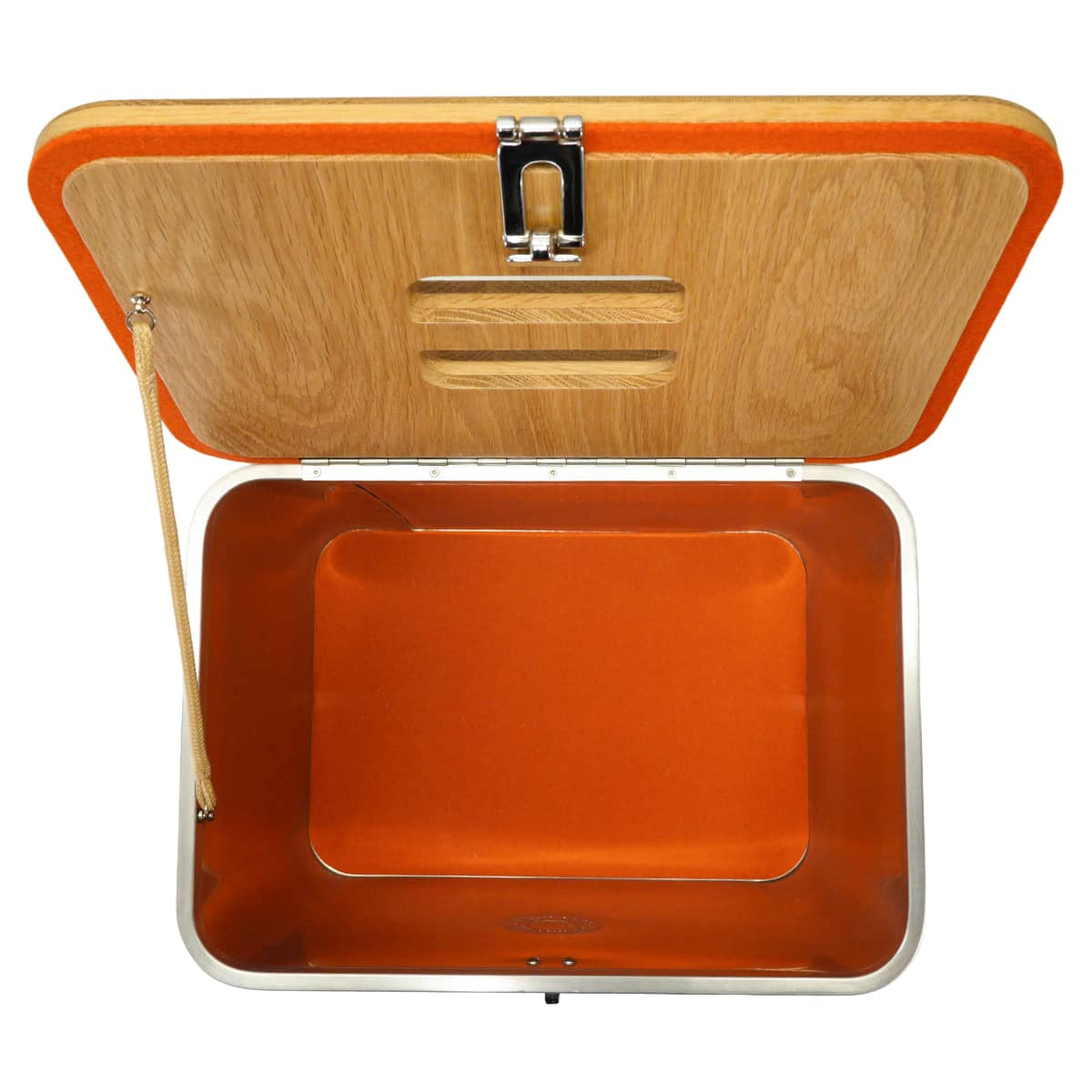 HERMES furniture Grooming Box for Brushing Kit Silver Aluminum/Wood Silver HW H800691E01[EXCELLENT][Authentic]