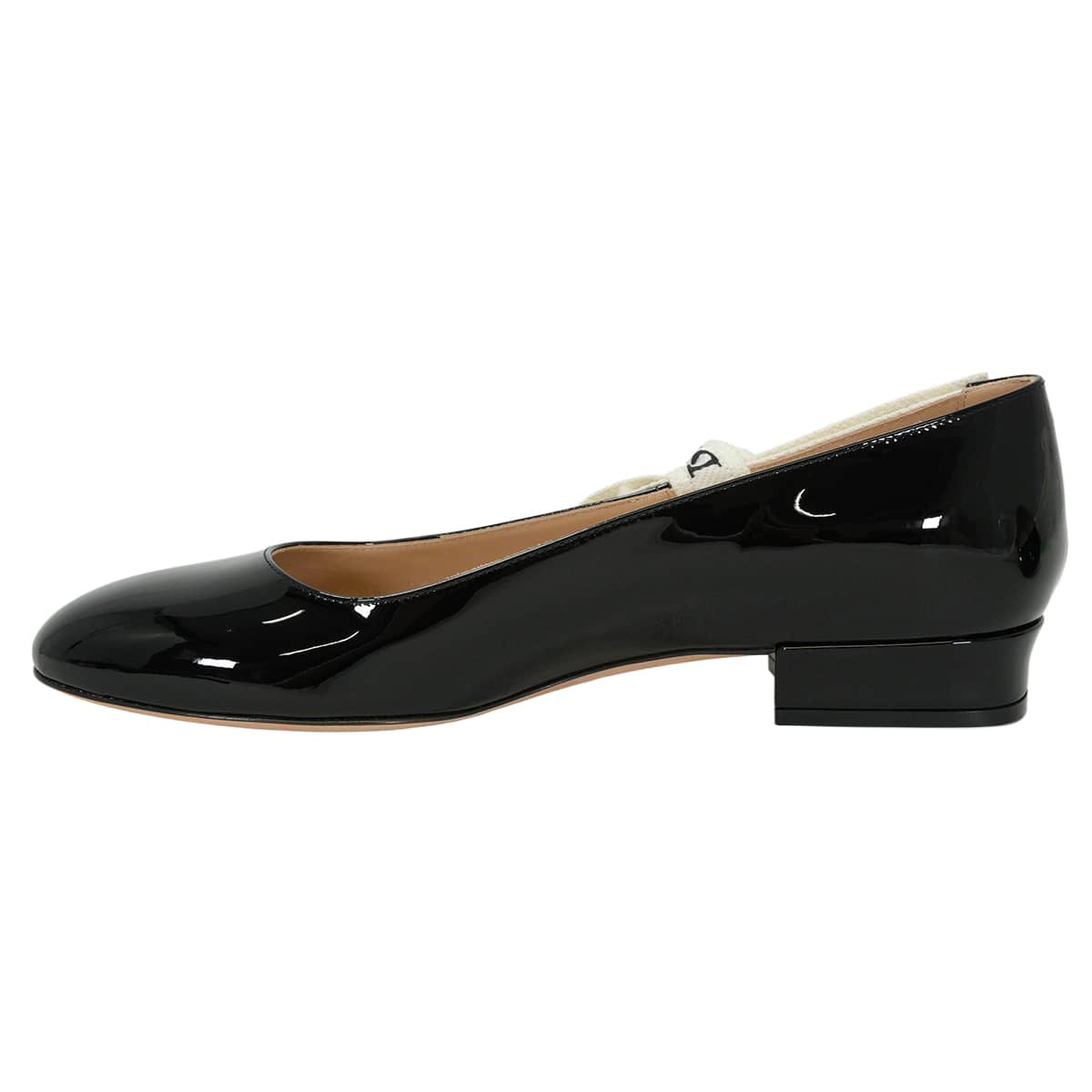 Dior pumps J'Adior ballet flats ribbon Noir (Black) Patent calfskin #37.5 KDFI159VNI_5900[BRAND NEW][Authentic]