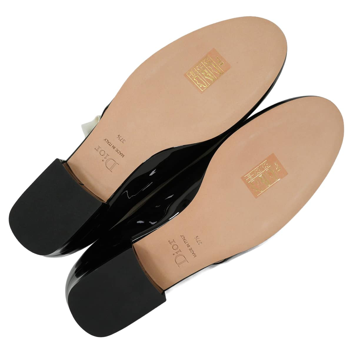 Dior pumps J'Adior ballet flats ribbon Noir (Black) Patent calfskin #37.5 KDFI159VNI_5900[BRAND NEW][Authentic]