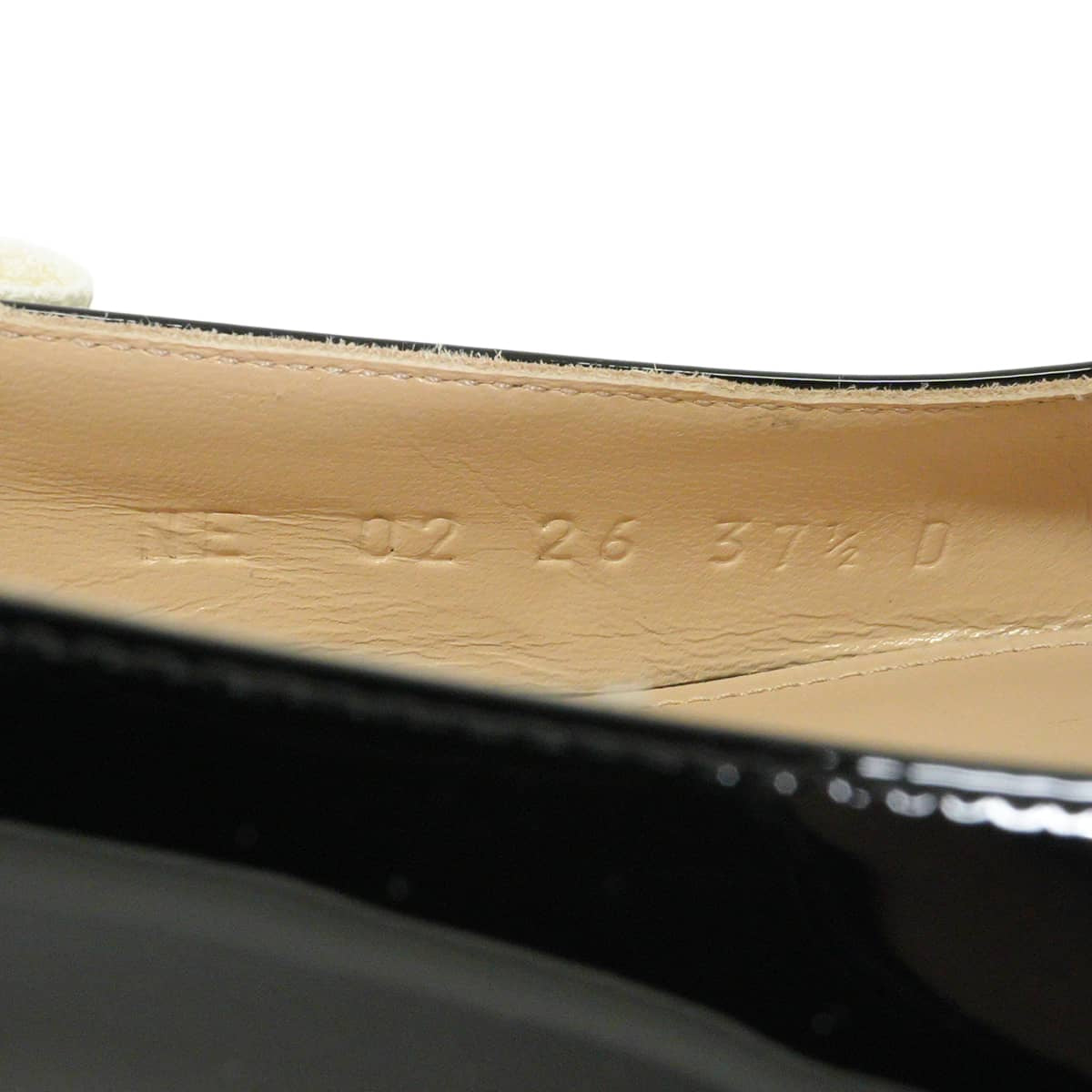 Dior pumps J'Adior ballet flats ribbon Noir (Black) Patent calfskin #37.5 KDFI159VNI_5900[BRAND NEW][Authentic]