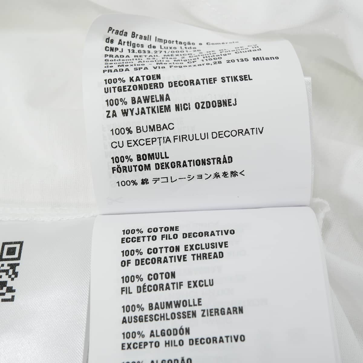 2023AW Miu Miu Short sleeve t shirt Logo Mushroom Blanc (White)/Noir (Black) Cotton #XS MJN495[EXCELLENT][Authentic]