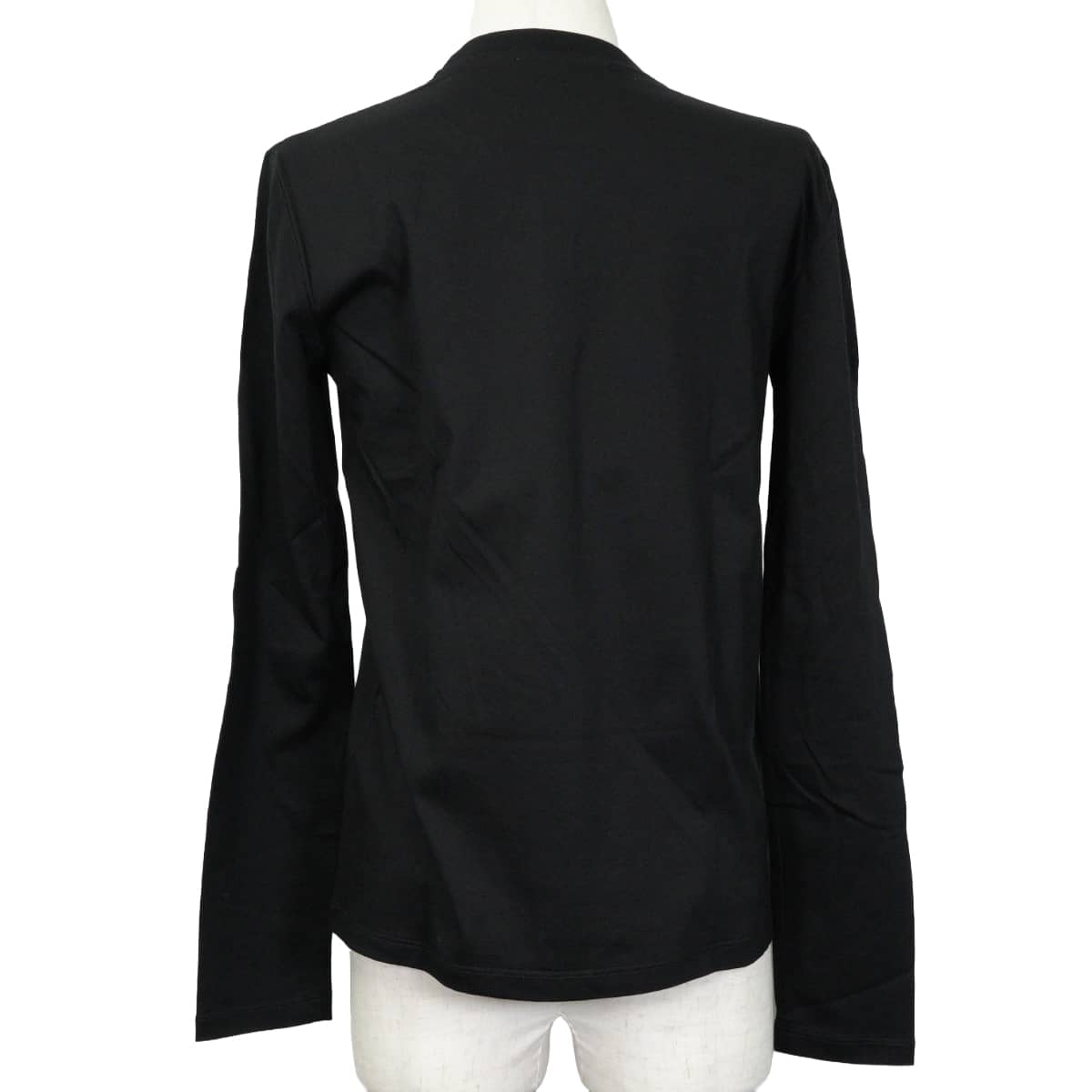 2023 Miu Miu Long sleeve t-shirt Logo Long Sleeve Mushroom Noir (Black) Cotton #XS MJL964 S232 13NN[EXCELLENT][Authentic]