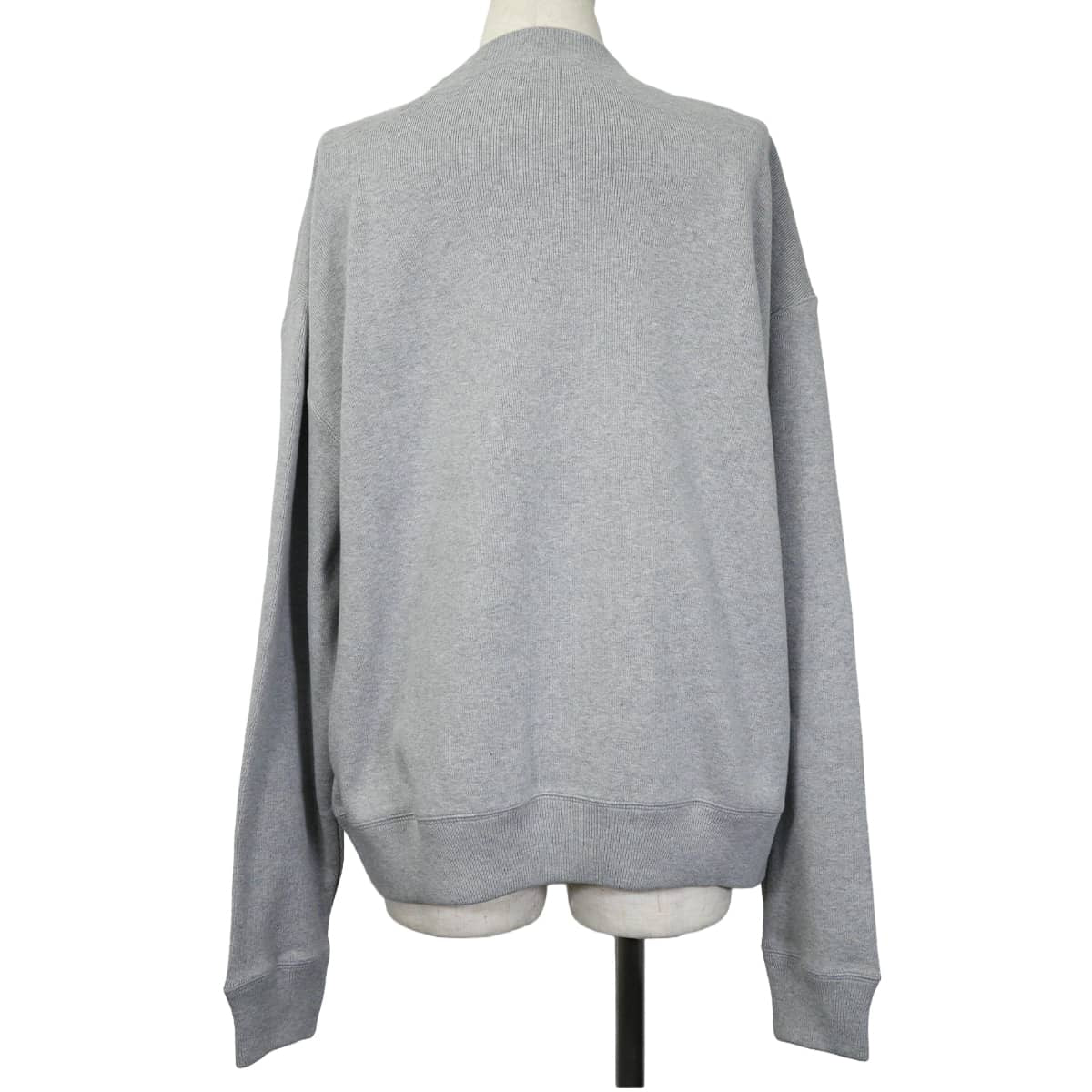 2025 Miu Miu Sweat Oversized Fleece shirt Grey Cotton #XS MJL088 S000 17JV[EXCELLENT][Authentic]
