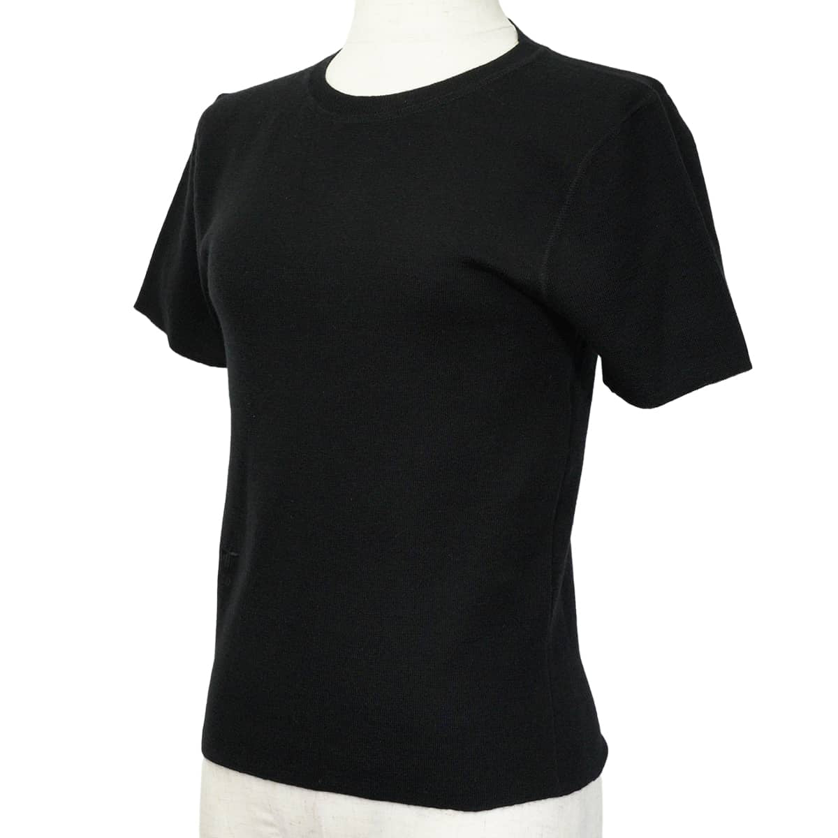 Dior Knit Bee embroidered crew neck short-sleeve Noir (Black) Cashmere/Silk #34 314S93AM125[EXCELLENT][Authentic]