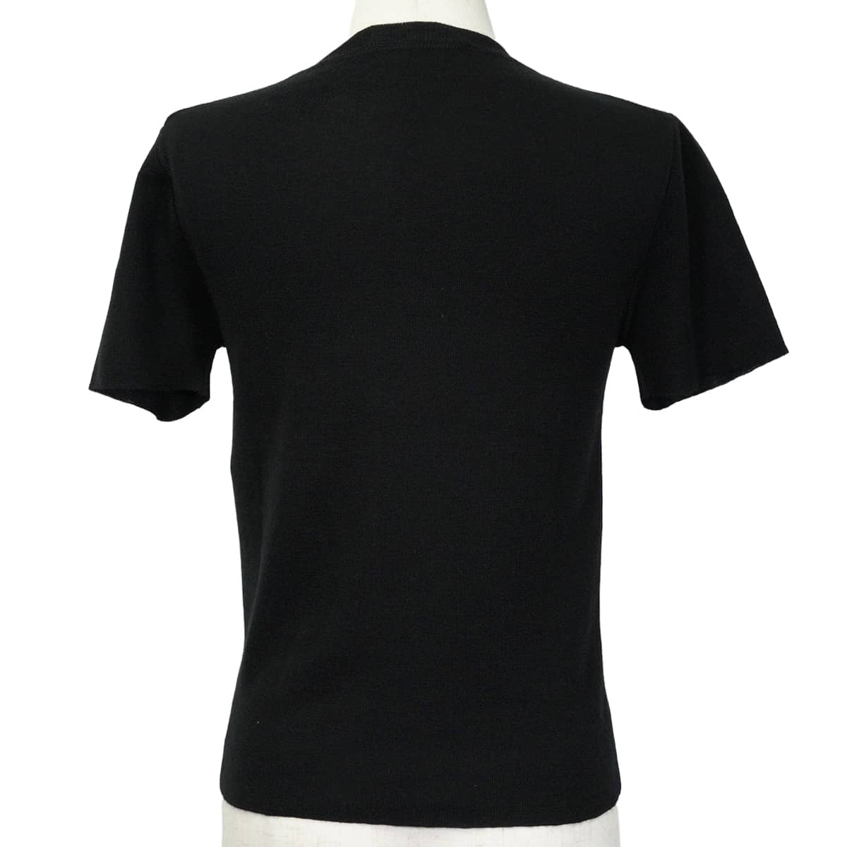 Dior Knit Bee embroidered crew neck short-sleeve Noir (Black) Cashmere/Silk #34 314S93AM125[EXCELLENT][Authentic]