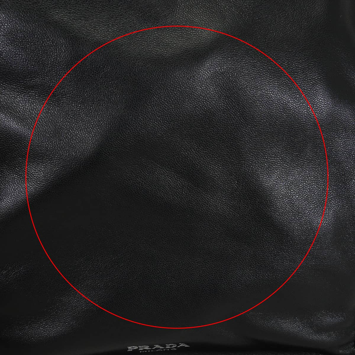 PRADA Smartphone pouch drawstring bag Noir (Black) Nappa leather 1ＺＴ09Z_ZDX8_F0002[EXCELLENT][Authentic]